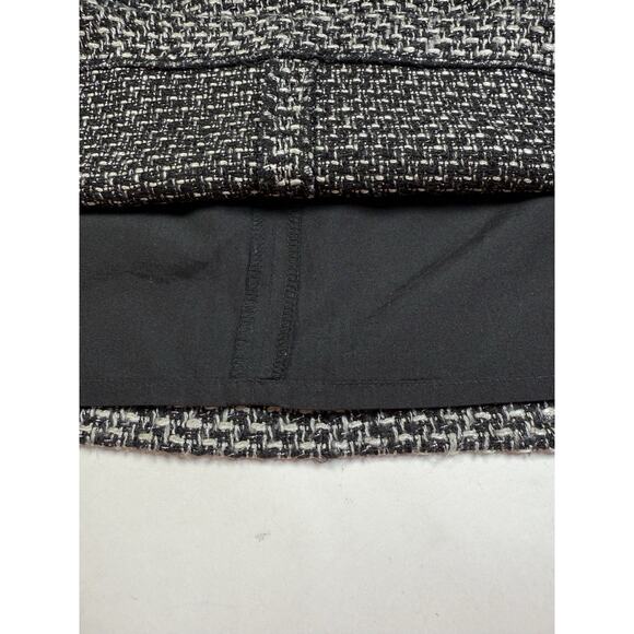 LOFT Tweed Pocket Mini Skirt Sz 4 Lined Girl Boss Work Outfit Old Money Blogger - Picture 6 of 8